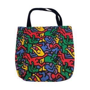 Vintage Keith Haring Karsten Sample Tote Bag Pop Art Brazil Rare 80s rainbow
